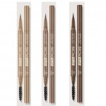 Маркер для бровей BROW FILLER ultra slim 24H с моделирующей щеточкой LUXVISAGE